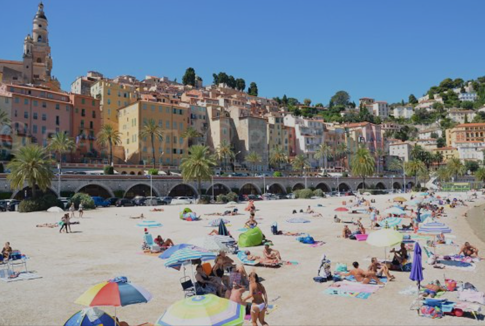 Plage des Sablettes​, menton